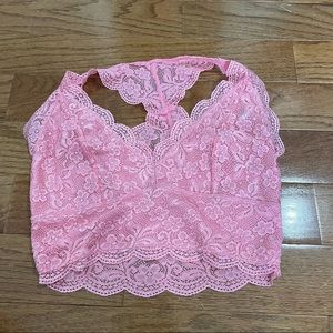 Pink Lace Bralette